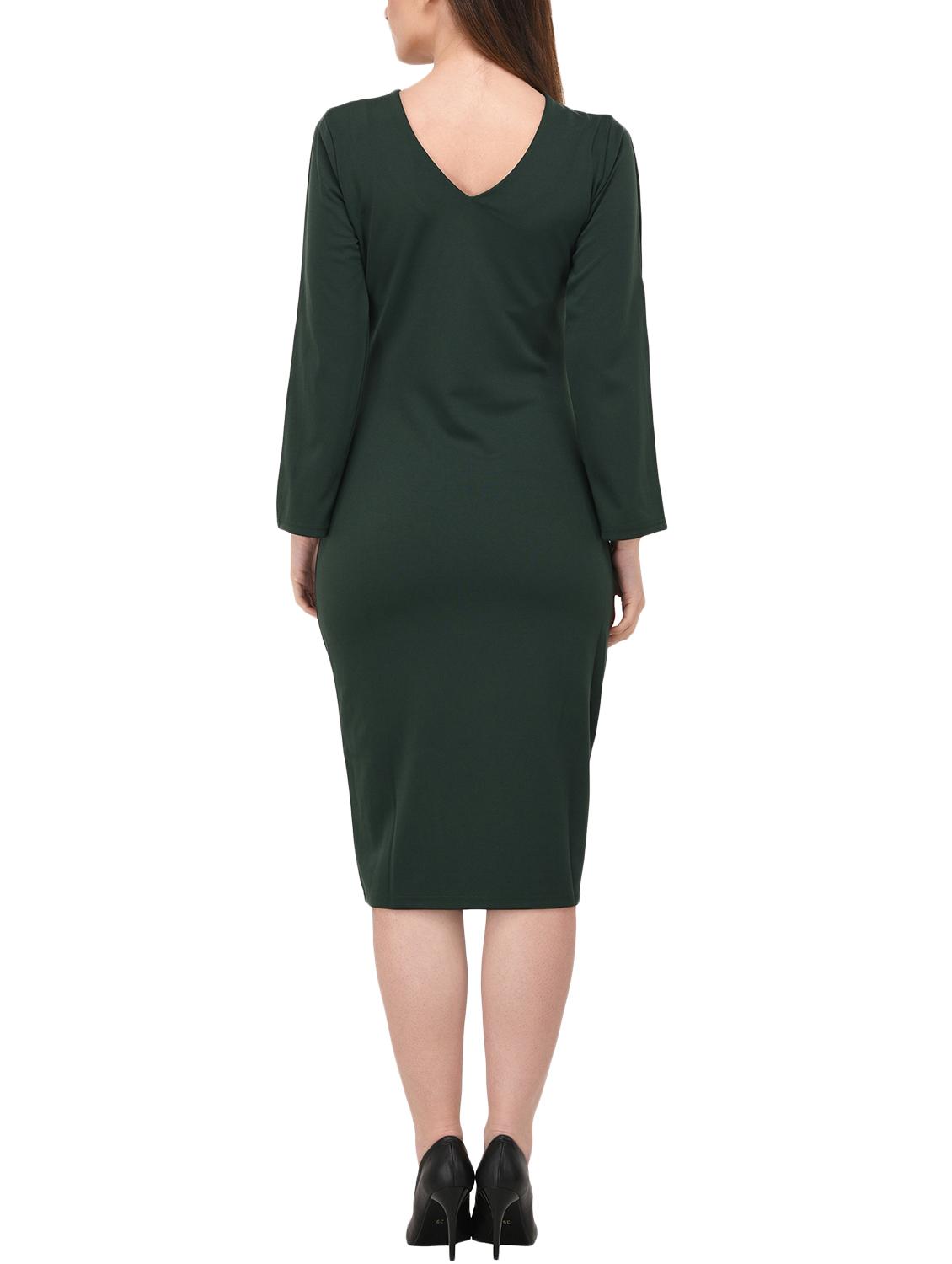 high slit v-neck dress - 15727281 - Zoom Image - 3