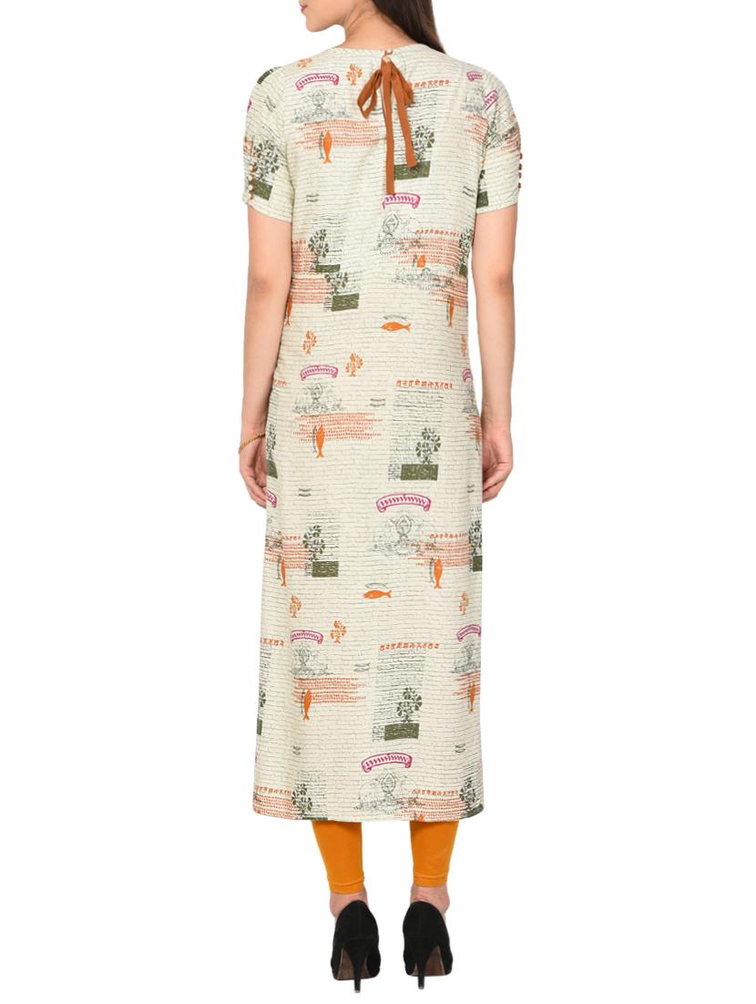 Printed straight kurta - 15727317 - Zoom Image - 3