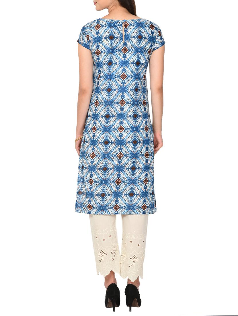 Printed straight kurta - 15727327 - Zoom Image - 3