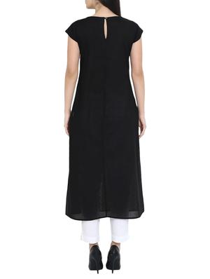 A-line double slit chevron kurta - 15727329 - Standard Image - 3