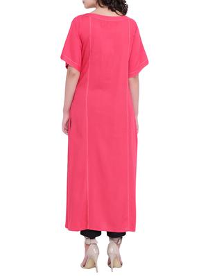 Patch pocket straight kurta - 15727333 - Standard Image - 3