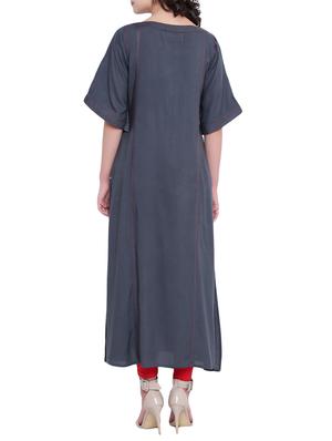 Patch pocket straight kurta - 15727334 - Standard Image - 3