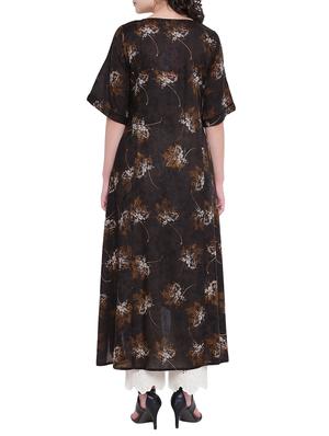 High low printed kurta - 15727335 - Standard Image - 3