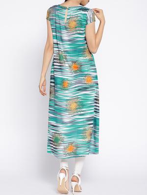 High low printed kurta - 15727336 - Standard Image - 3