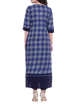 Printed straight kurta - 15727400 - Standard Image - 3