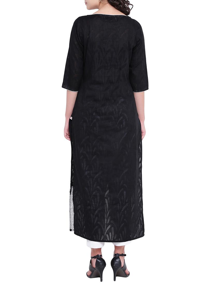 Kaantha Printed straight kurta - 15727407 - Zoom Image - 3