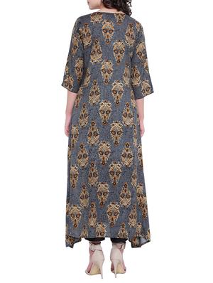 A-line printed kurta - 15727408 - Standard Image - 3