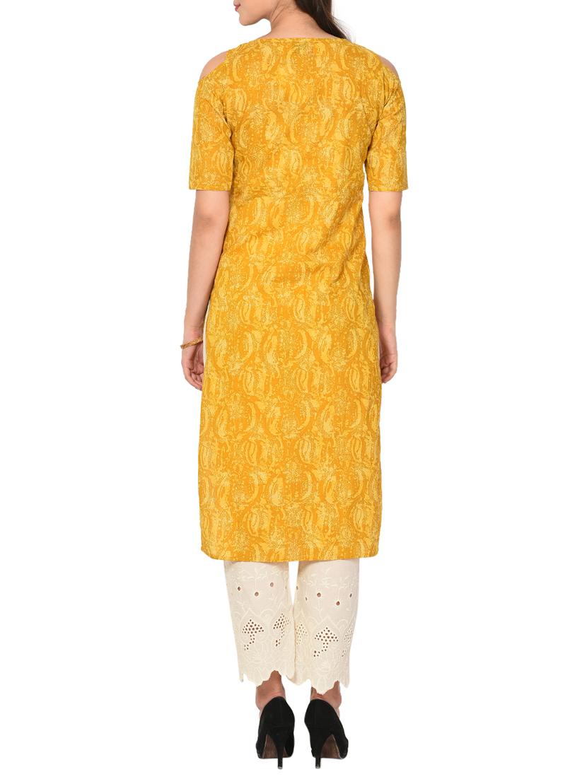 Printed straight kurta - 15727415 - Zoom Image - 3