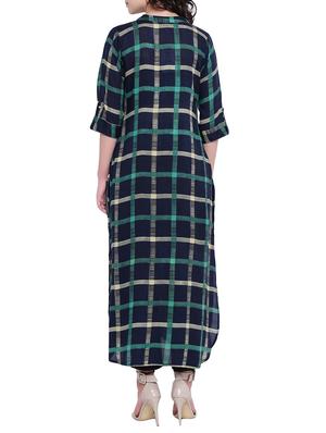 Checkered straight kurta - 15727416 - Standard Image - 3