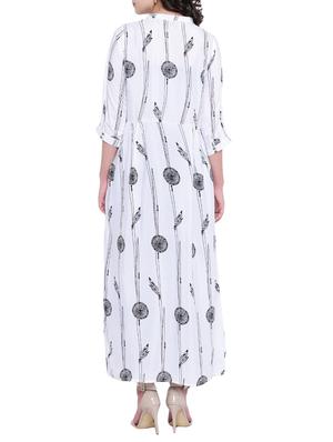 A-line printed slit kurta - 15727420 - Standard Image - 3