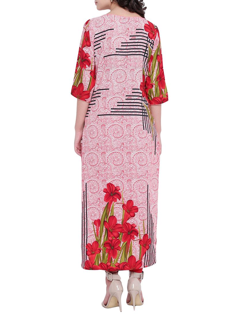 Digital print straight kurta - 15727424 - Zoom Image - 3