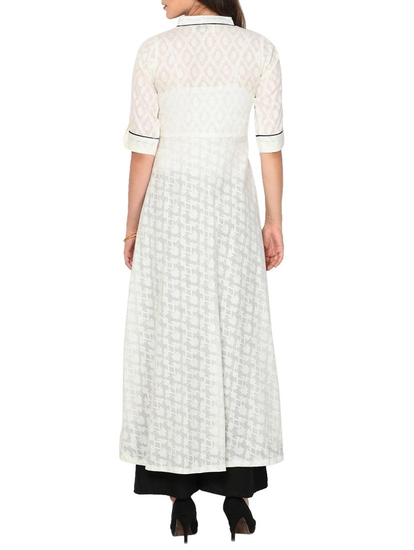 Flared printed kurta - 15727430 - Zoom Image - 3
