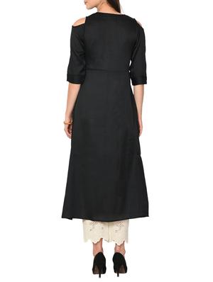 A-line cold shoulder kurta - 15727443 - Standard Image - 3