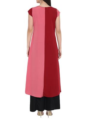 A-line color block kurta - 15727452 - Standard Image - 3