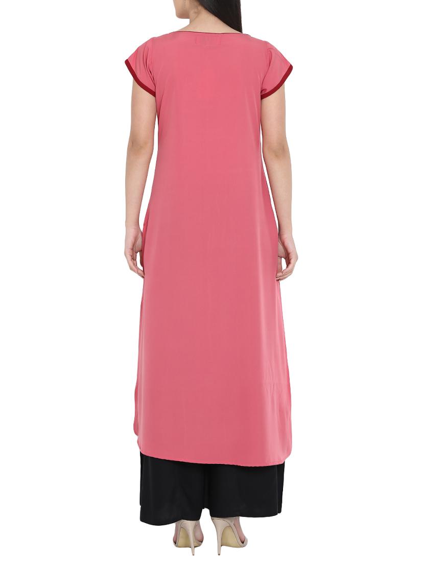 High low solid kurta - 15727461 - Zoom Image - 3