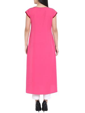 A-line color block kurta - 15727463 - Standard Image - 3