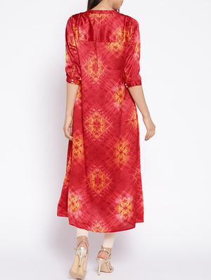 A-line printed kurta - 15727464 - Standard Image - 3