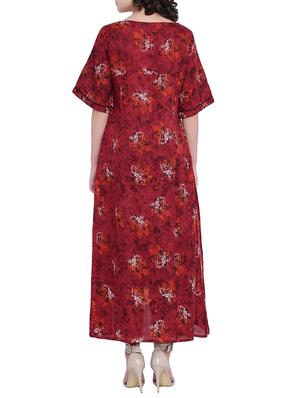 High low printed kurta - 15727478 - Standard Image - 3