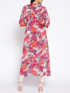 A-line printed kurta - 15727497 - Standard Image - 3