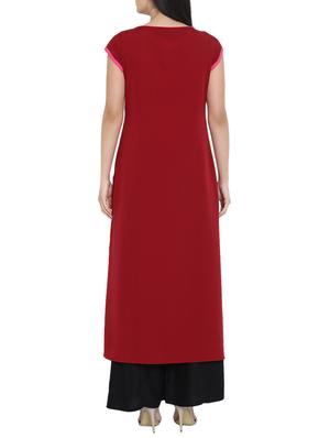 A-line color block kurta - 15727499 - Standard Image - 3