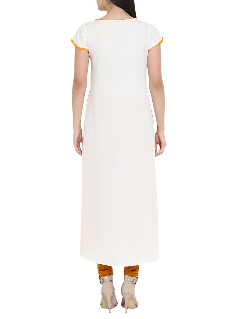 Color block straight kurta - 15727502 - Zoom Image - 3