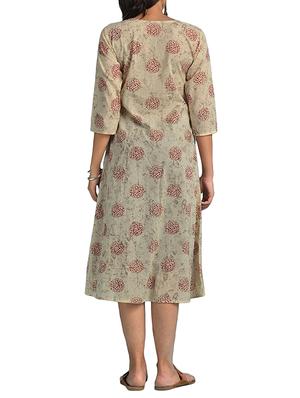 A-line printed dress - 15727573 - Standard Image - 3