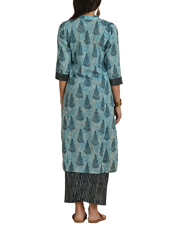 Printed straight kurta - 15727577 - Zoom Image - 3