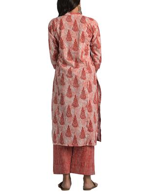 Printed straight kurta - 15727579 - Standard Image - 3