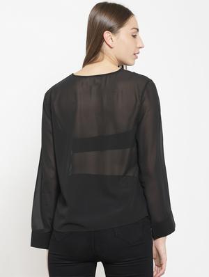 asymmetric sheer top - 15727590 - Standard Image - 3