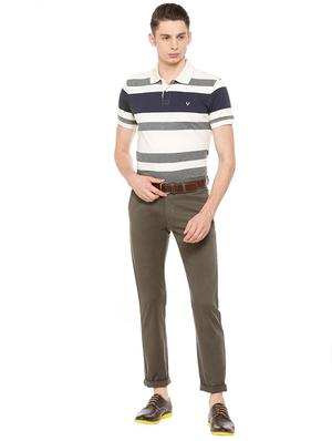 grey cotton blend chinos - 15727649 - Standard Image - 3