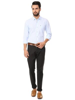 black cotton blend chinos - 15727659 - Standard Image - 3