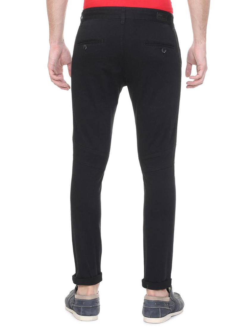 black cotton blend chinos - 15727663 - Zoom Image - 3