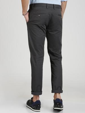 grey cotton blend chinos - 15727667 - Standard Image - 3