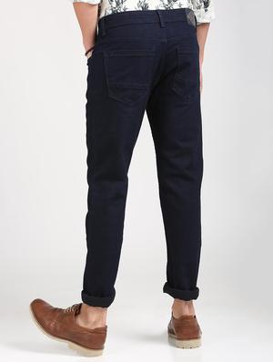 blue cotton blend plain jeans - 15727696 - Standard Image - 3