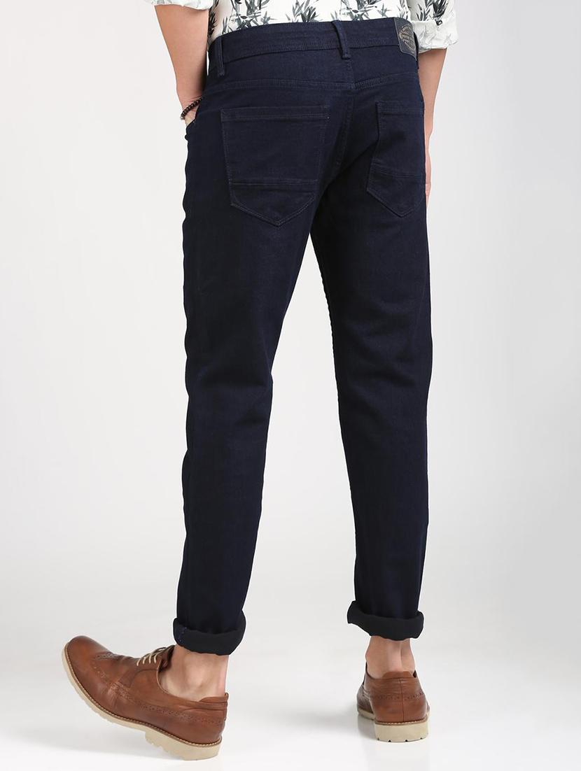 blue cotton blend plain jeans - 15727696 - Zoom Image - 3