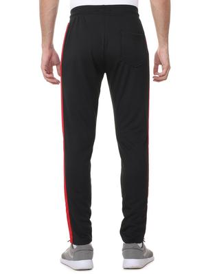 black polyester full length track pant - 15727698 - Standard Image - 3