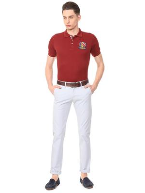 white cotton blend chinos - 15727720 - Standard Image - 3