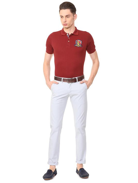 white cotton blend chinos - 15727720 - Zoom Image - 3
