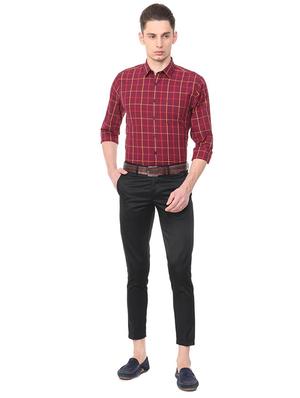 black cotton blend chinos - 15727722 - Standard Image - 3