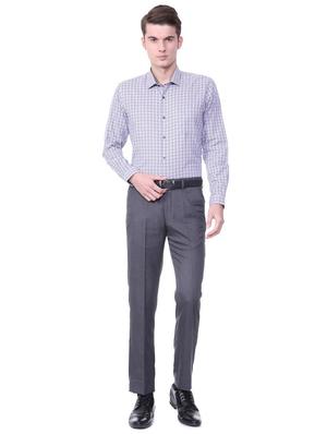 grey terry rayon flat front formal trouser - 15727747 - Standard Image - 3