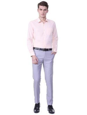 blue terry rayon flat front formal trouser - 15727748 - Standard Image - 3