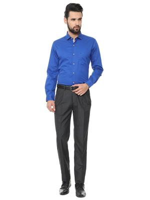 grey polyester blend pleated formal trouser - 15727795 - Standard Image - 3