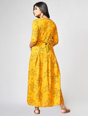 A-line printed dress - 15727815 - Standard Image - 3