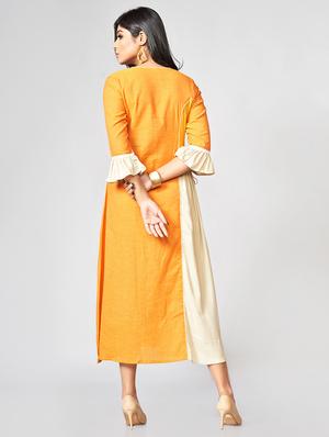 Printed a-line kurta - 15727816 - Standard Image - 3