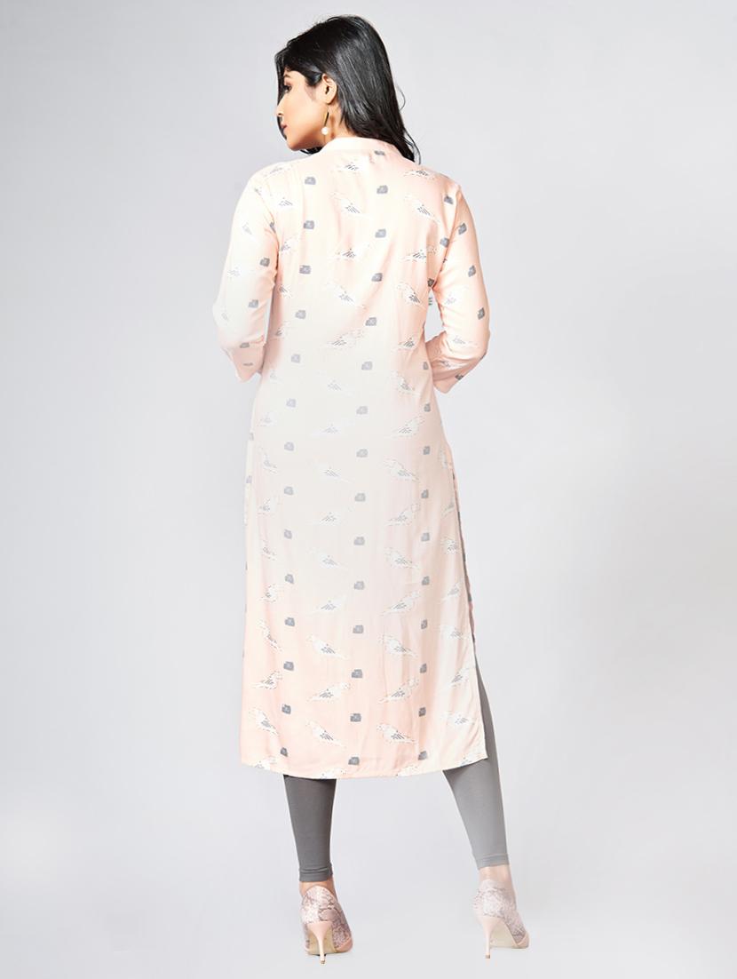 Printed straight kurta - 15727822 - Zoom Image - 3