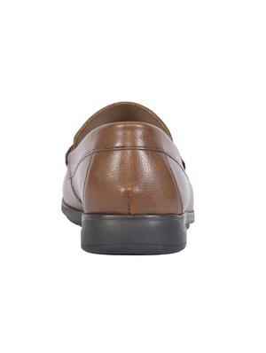 tan leather slip on loafers - 15727917 - Standard Image - 3