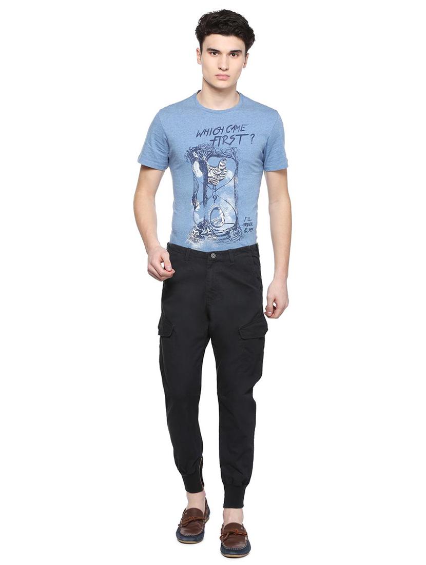black cotton joggers - 15728233 - Zoom Image - 3