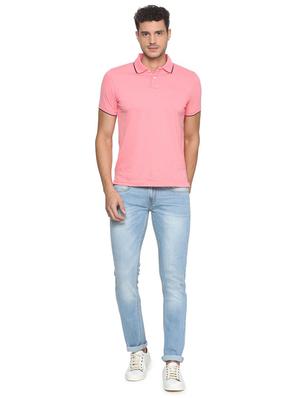 blue cotton blend washed jeans - 15728247 - Standard Image - 3