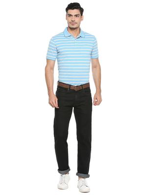 black cotton blend plain jeans - 15728248 - Standard Image - 3