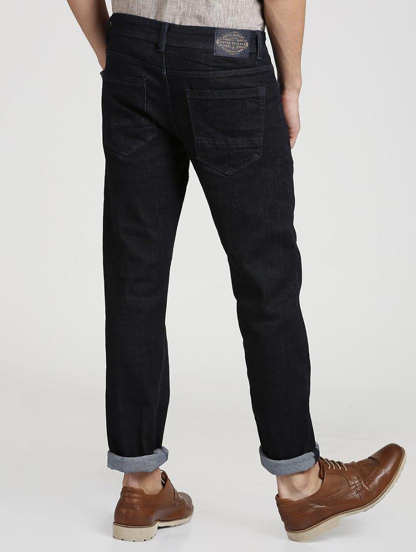 blue cotton blend plain jeans - 15728250 - Zoom Image - 3